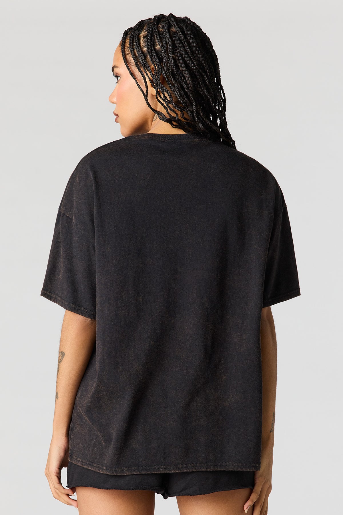 Vue alternative 2. T-shirt surdimensionné délavé à imprimé Coke