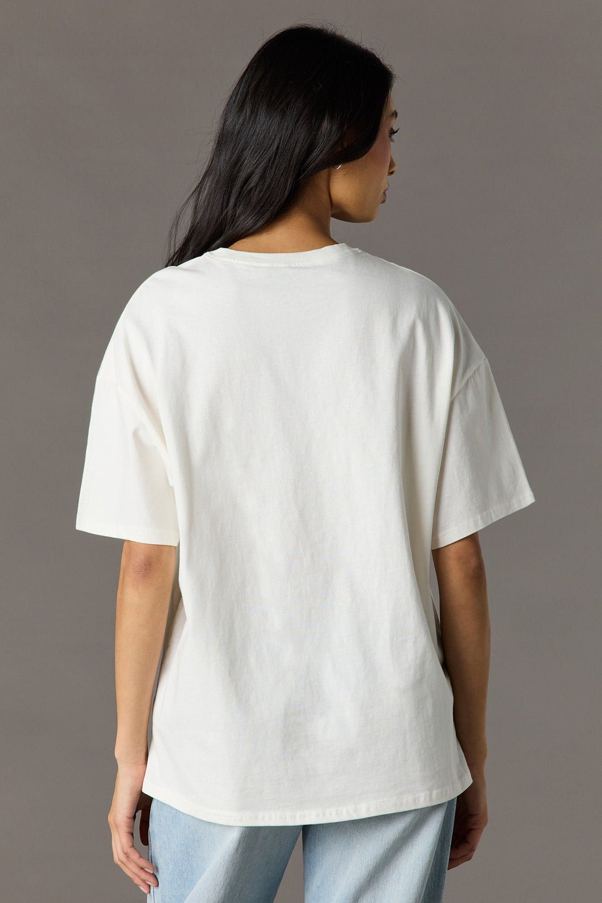 Vue alternative 2. T-shirt surdimensionné en coton lourd de luxe à imprimé Playboy