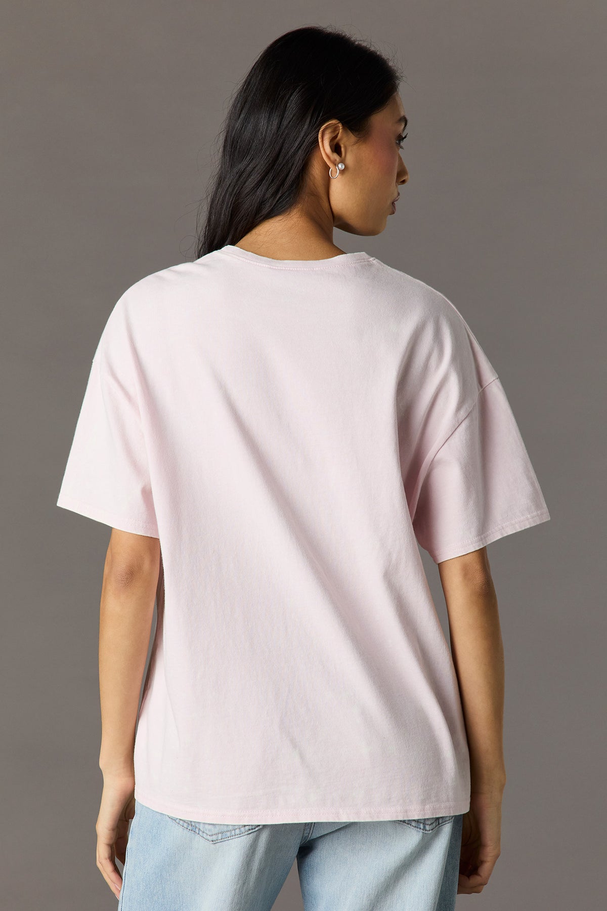Alt View 2. Luxe Heavy Cotton Playboy Oversized Graphic T-Shirt - Light Pink