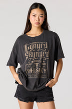 Lynyrd Skynyrd Graphic Washed Boyfriend T-Shirt