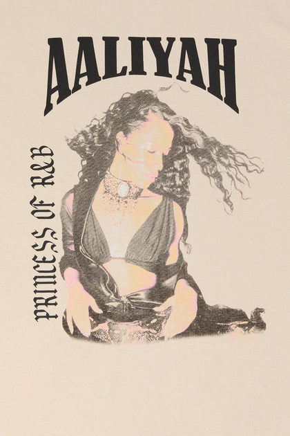 T-shirt de coupe garçonne à imprimé Aaliyah