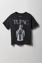 T-shirt coupe garçonne à imprimé Tupac