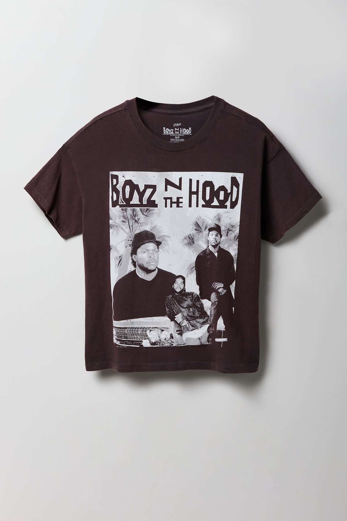 T-shirt coupe garçonne à imprimé Boys N The Hood