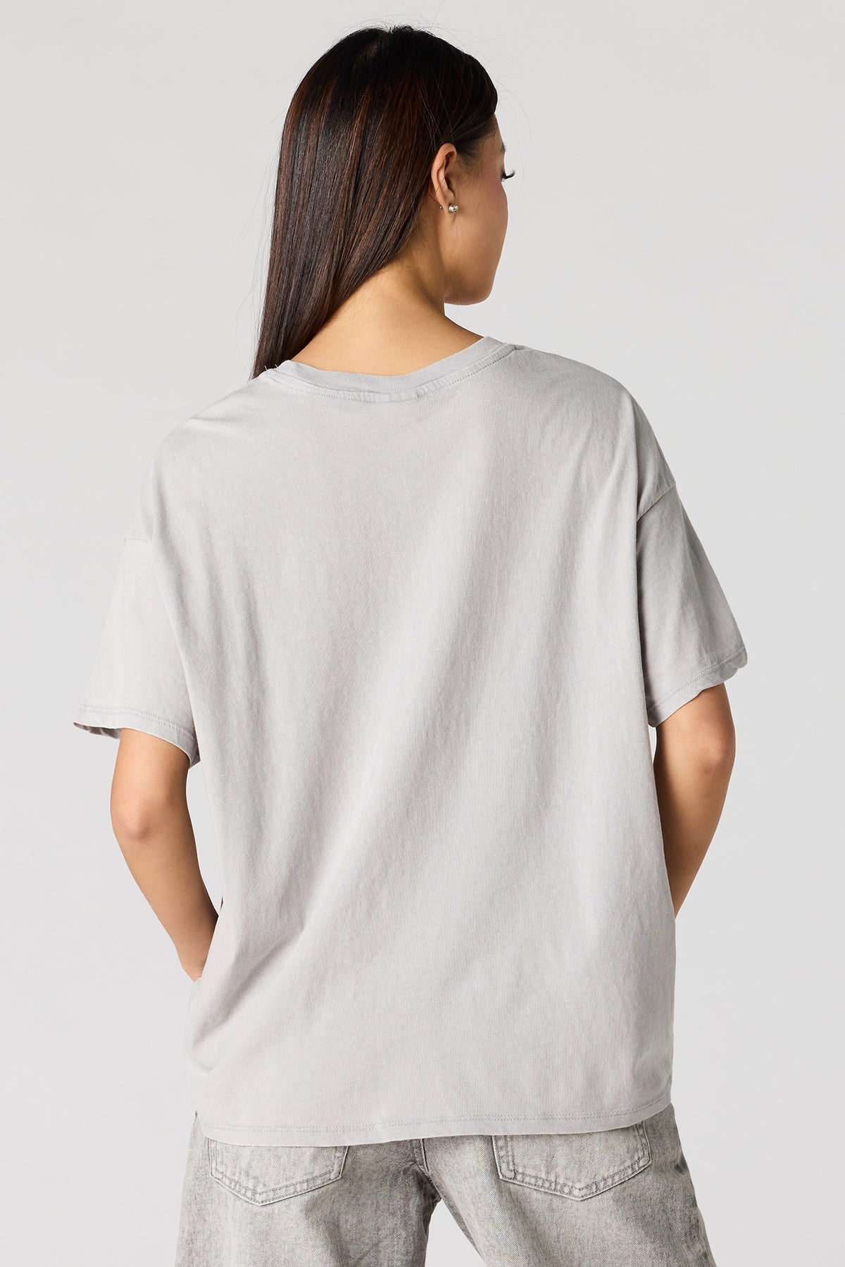 Vue alternative 2. T-shirt de coupe garçonne délavé à imprimé Boyz n the Hood