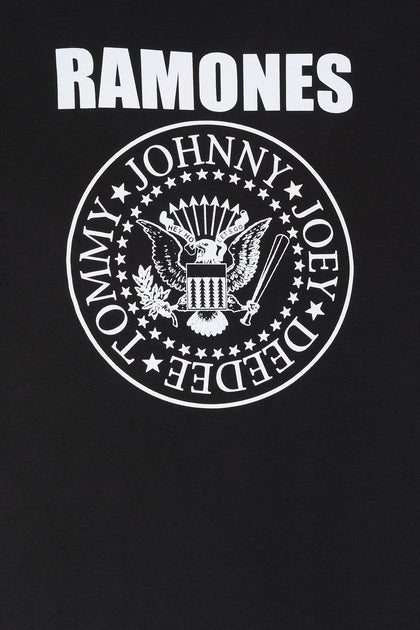 T-shirt de coupe garçonne à imprimé Ramones