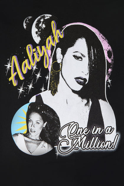 T-shirt de coupe garçonne à imprimé Aaliyah