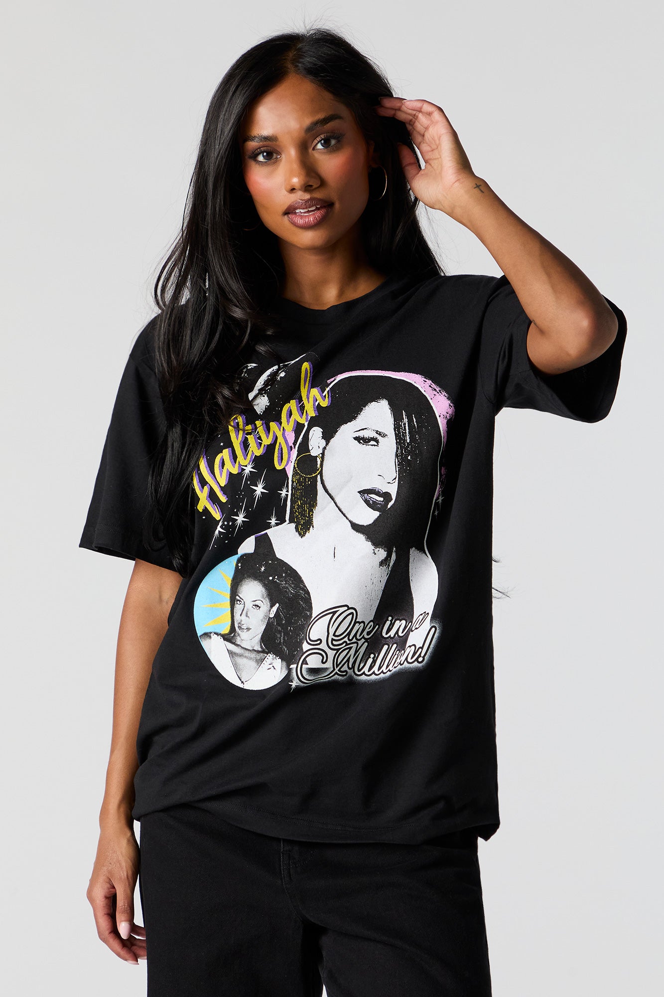 Aaliyah Graphic Boyfriend T-Shirt