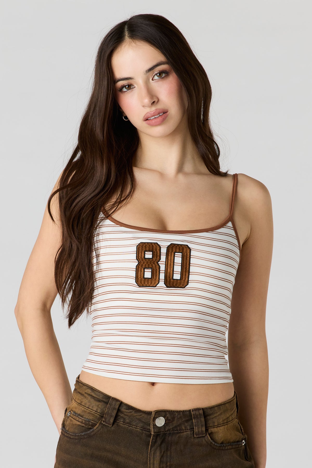 Camisole imprimée sans soutien-gorge intégré