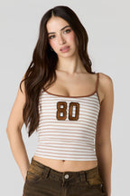 Camisole imprimée sans soutien-gorge intégré