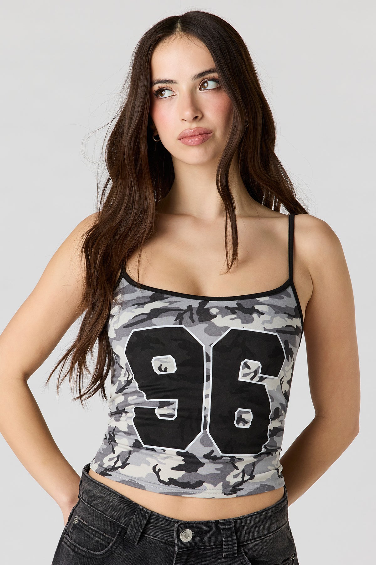 Camisole imprimée sans soutien-gorge intégré