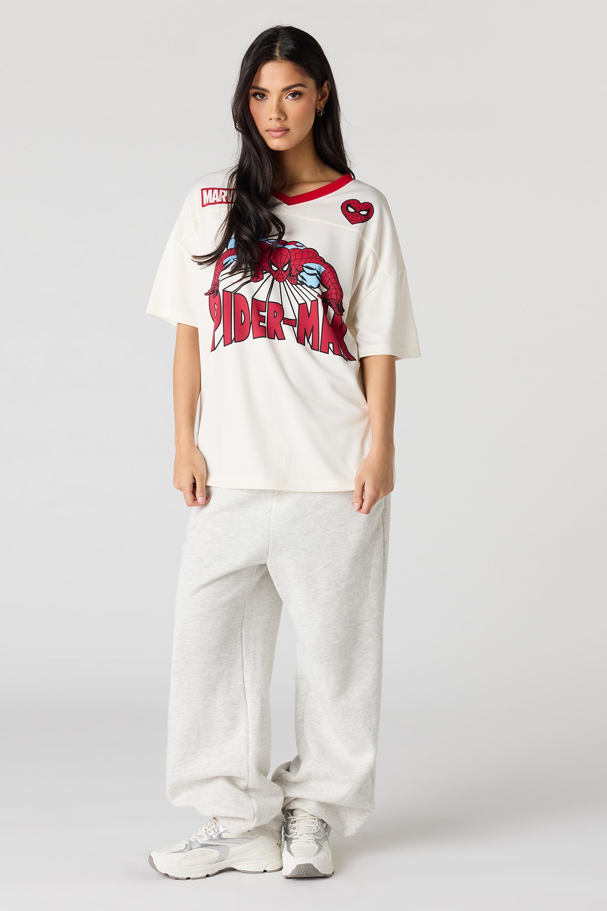 Alt View 3. Spider-Man Graphic Mesh Jersey - Ivory