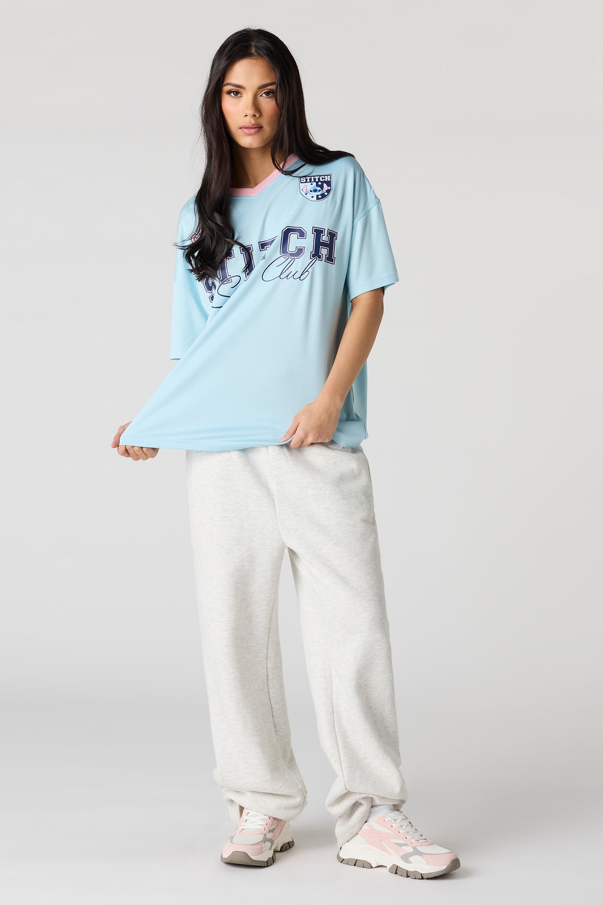 Vue alternative 3. Jersey en filet à imprimé Stitch