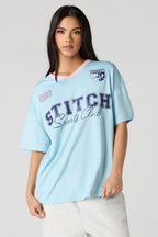Jersey en filet à imprimé Stitch