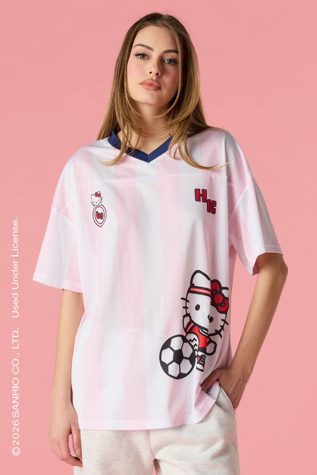 Jersey en filet à imprimé Hello Kitty®