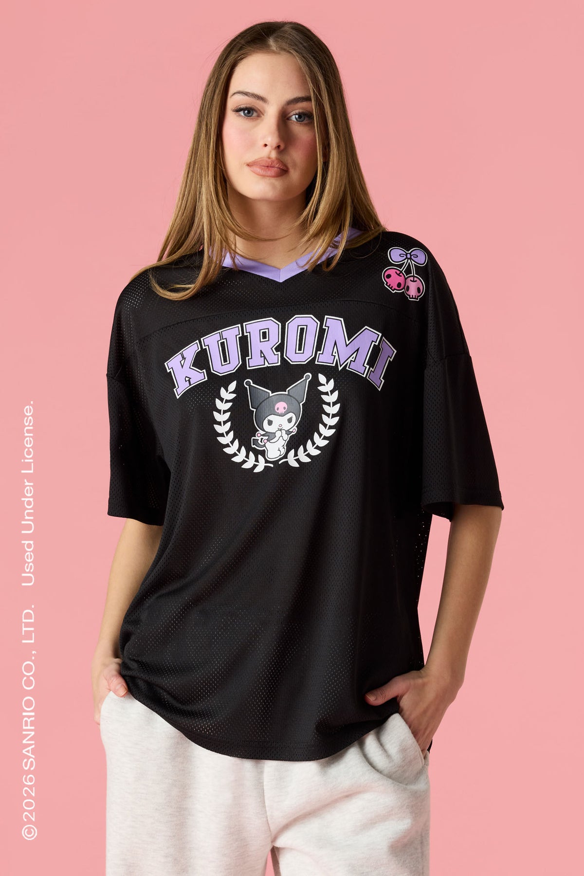 Jersey en filet à imprimé Kuromi™