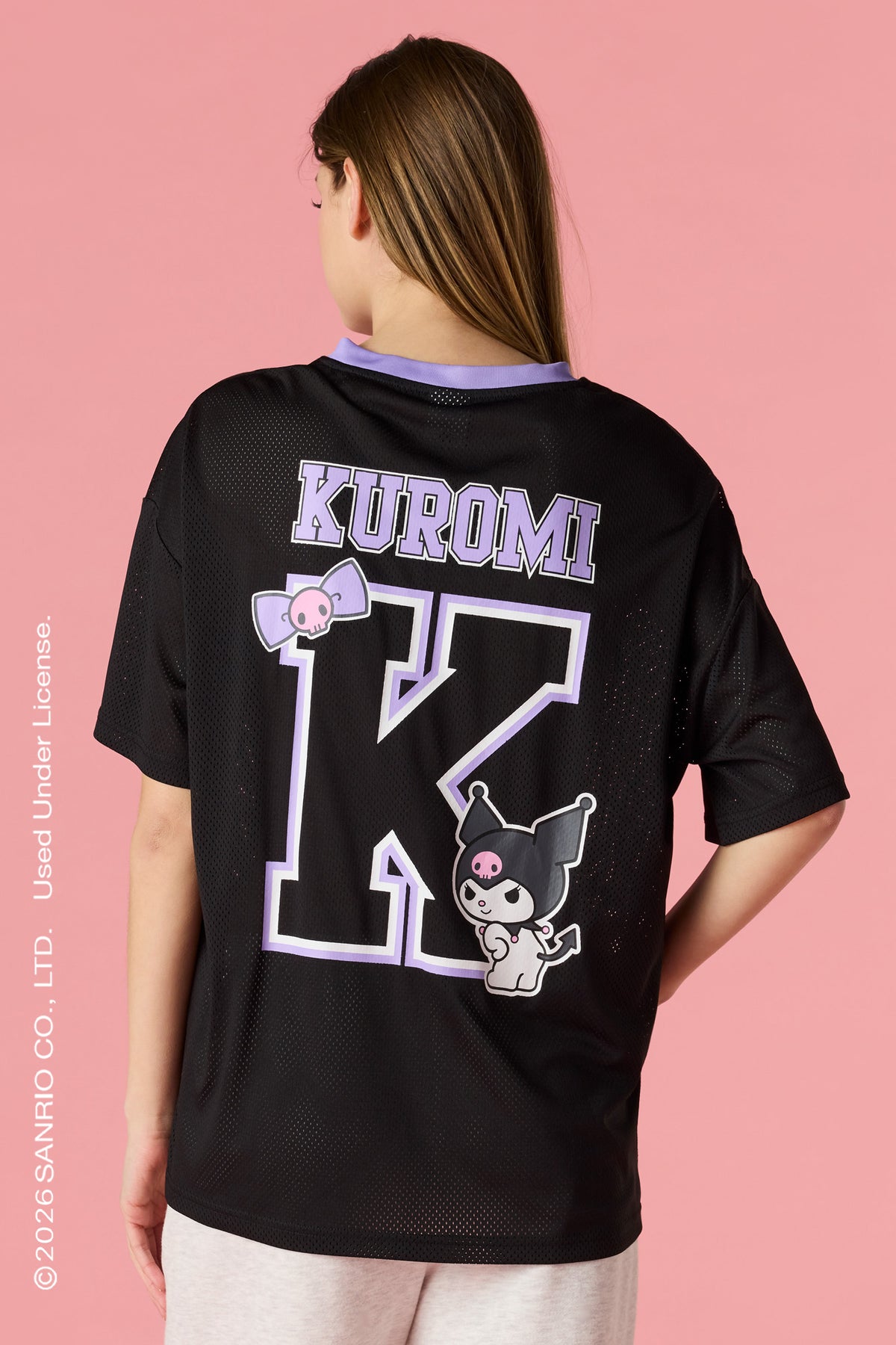 Vue alternative 2. Jersey en filet à imprimé Kuromi™