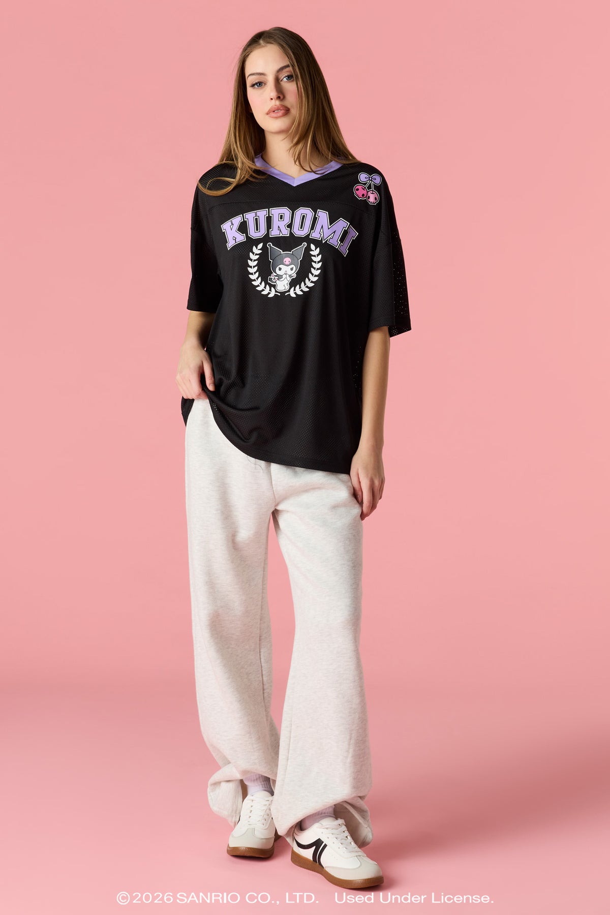 Vue alternative 3. Jersey en filet à imprimé Kuromi™