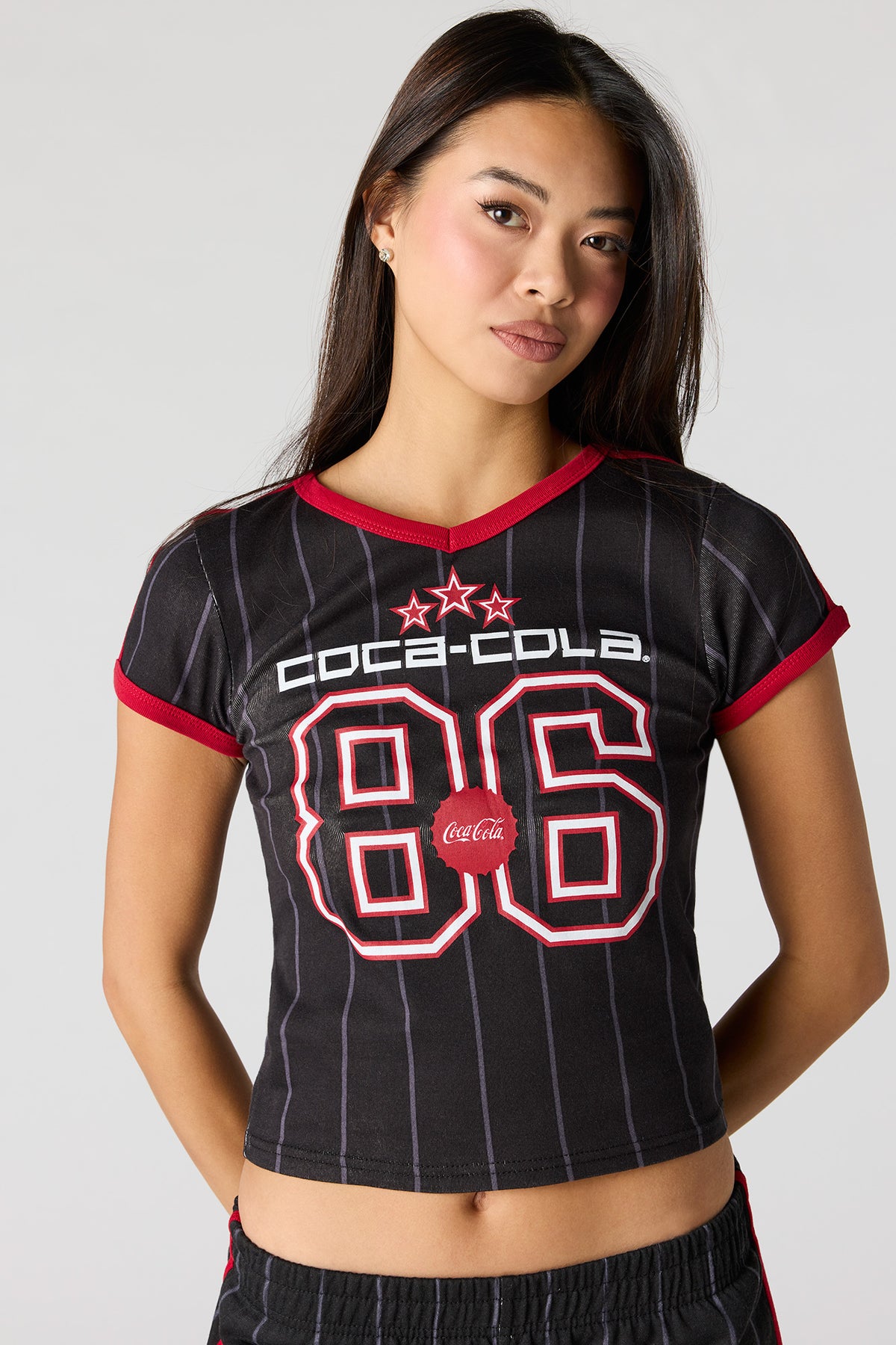 T-shirt à imprimé contrastant Coca-Cola