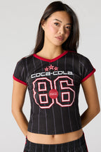 T-shirt à imprimé contrastant Coca-Cola
