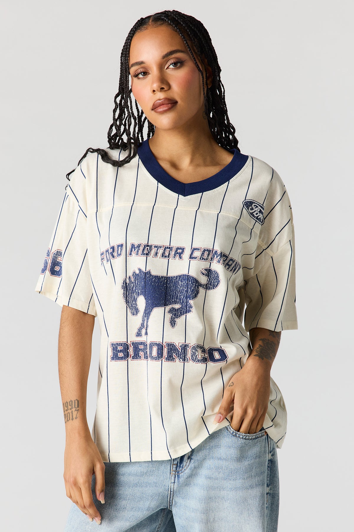 Ford Graphic Oversized T-Shirt - Ivory