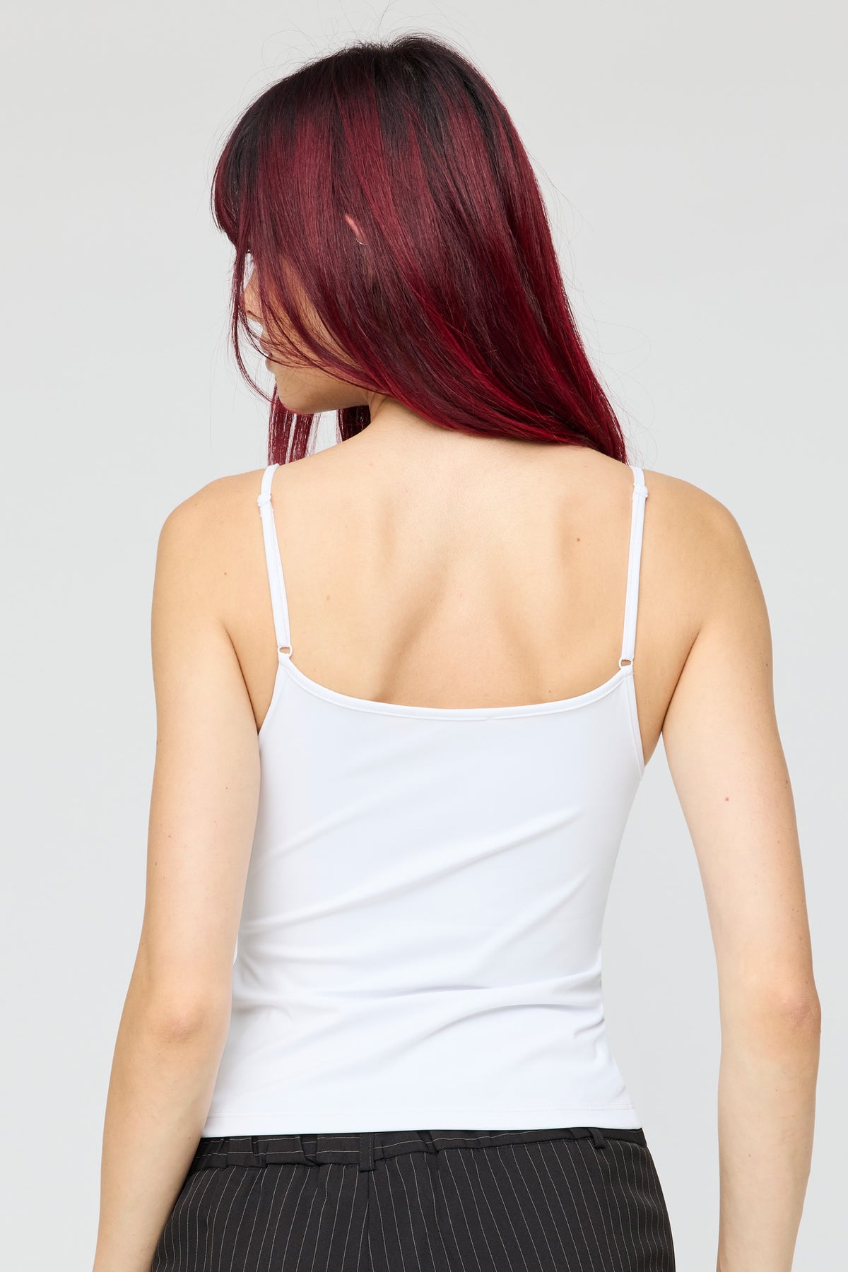 Alt View 2. Luxe Heavy Contour Cami - White