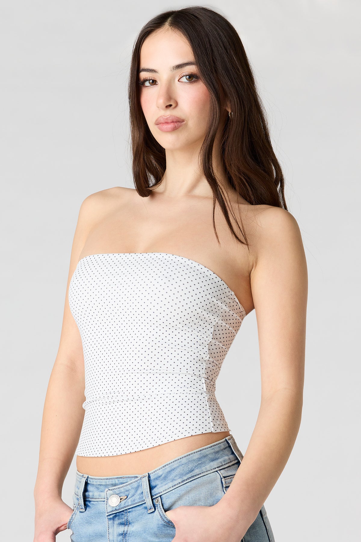 Alt View 4. Contour Classic Tube Top - Off White