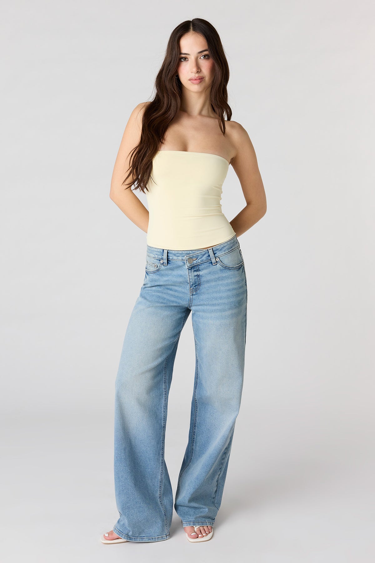 Alt View 3. Contour Classic Tube Top - Yellow