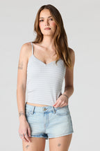 Braless Seamless Ribbed V-Neck Cami