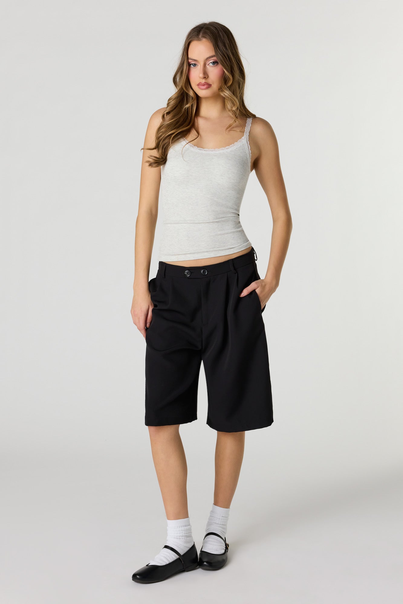 Braless Ribbed Lace Trim Tank – Urban Planet