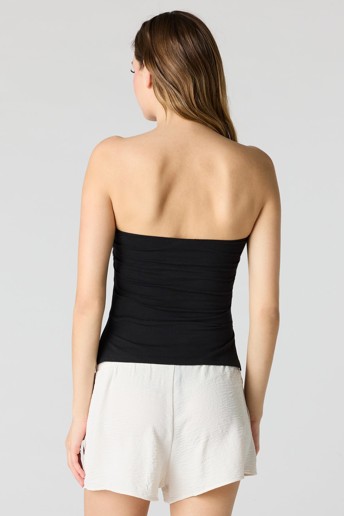 Alt View 2. Soft Contour Classic Tube Top - Black