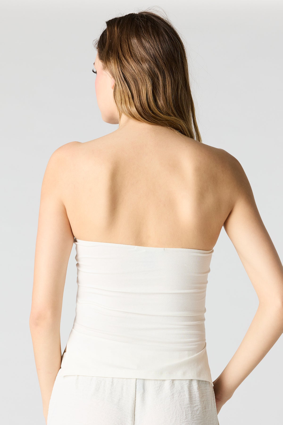 Alt View 2. Soft Contour Classic Tube Top - Ivory