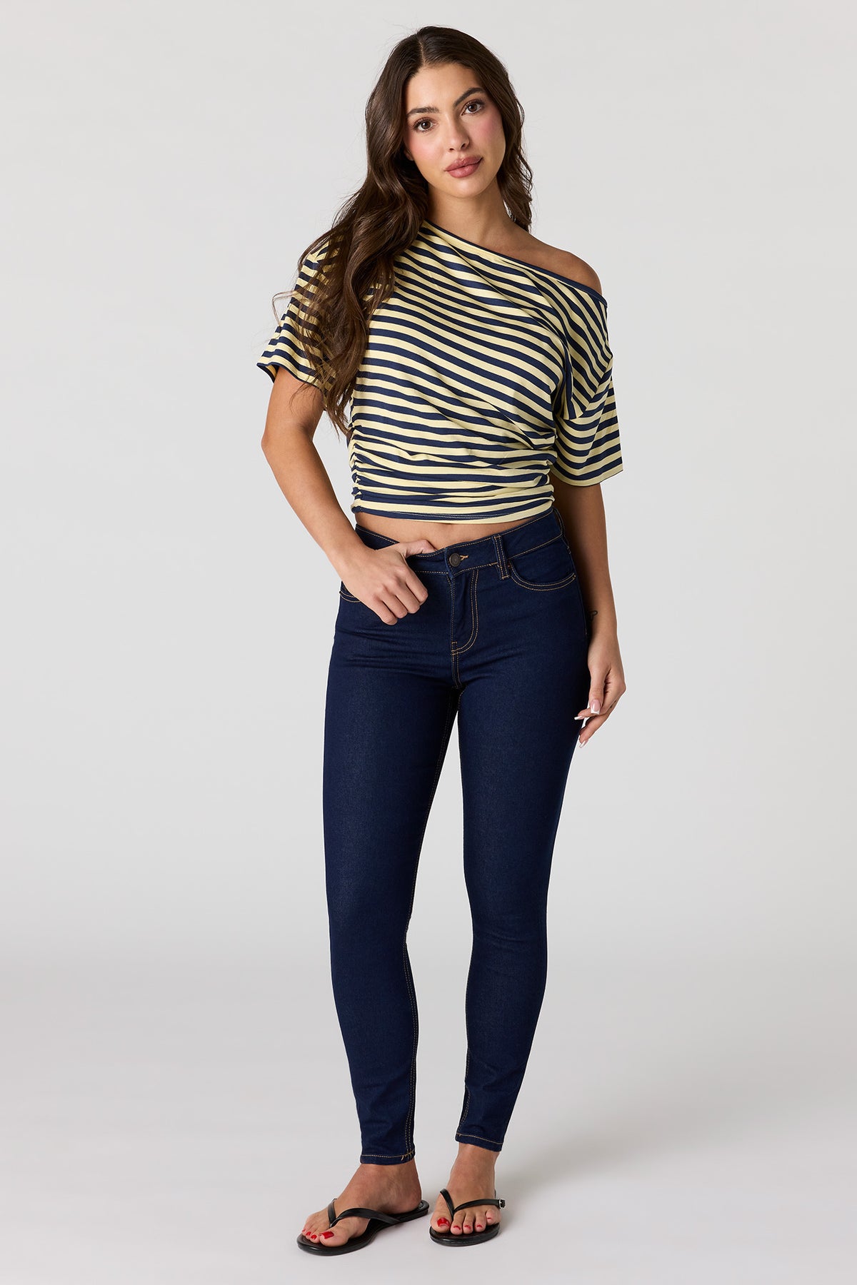 Stretch High Rise Skinny Jean - Rinse Denim