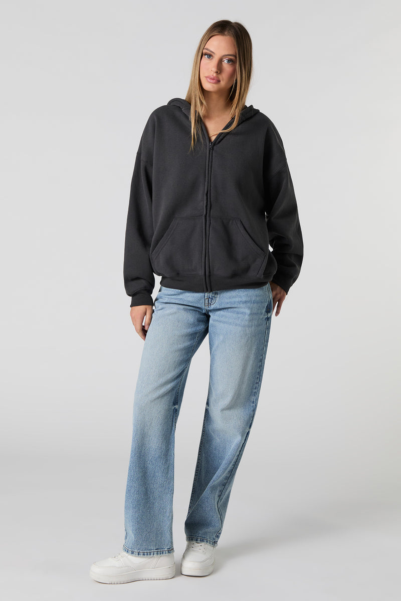 Jean droit à taille basse moyen
