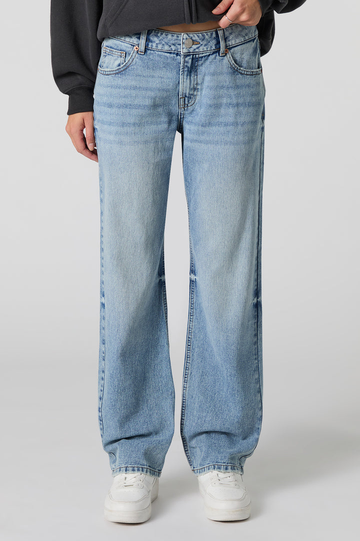 Urban Planet Taille De Jeans Femme Jeans Cargo Poches Denim Bleach