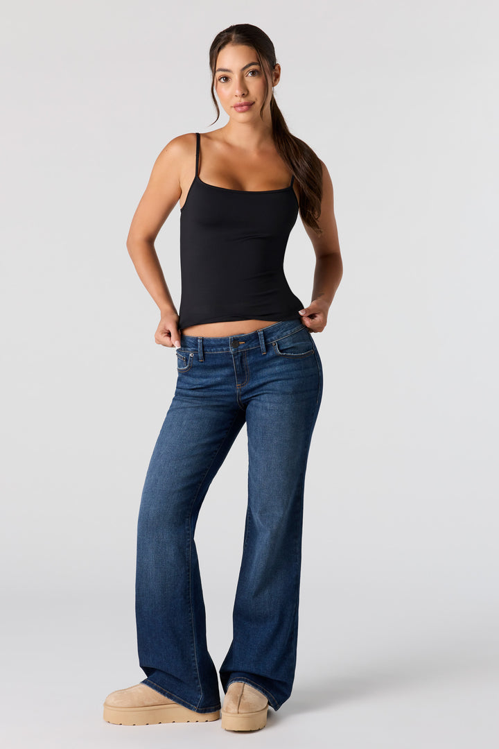 Low Rise Flare Dark Jean