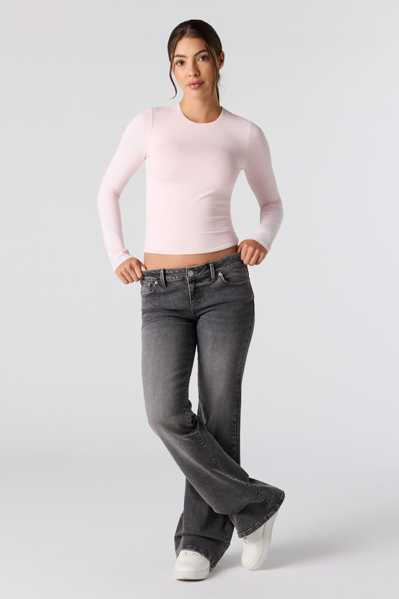 Low Rise Flare Grey Jean