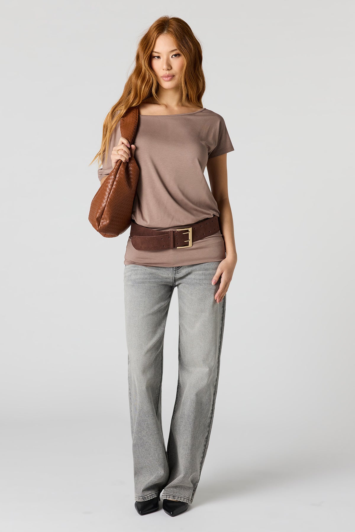 Jean baggy gris