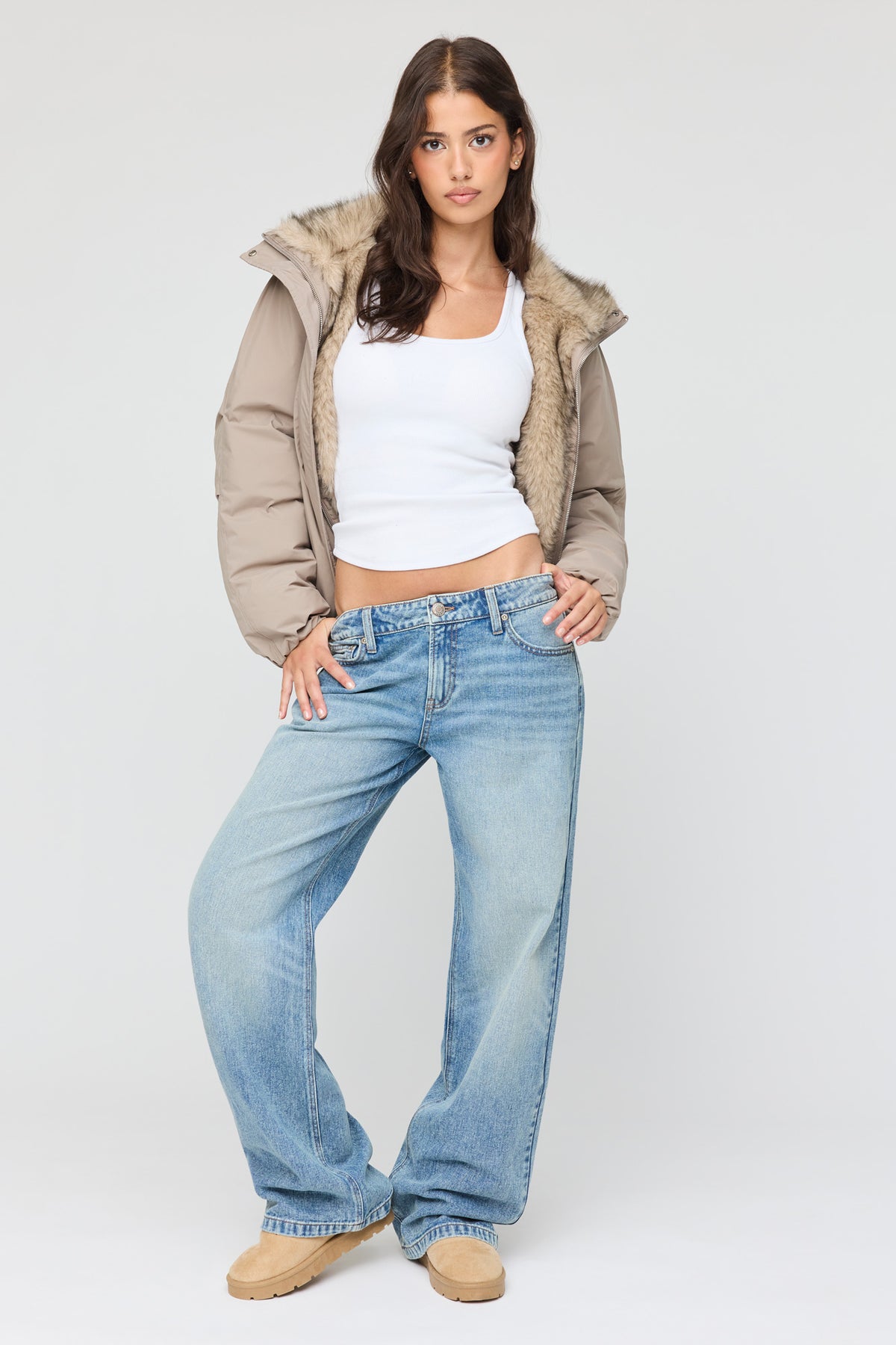 Brooklyn Low Rise Baggy Vintage Medium Jean - Pacific Blue