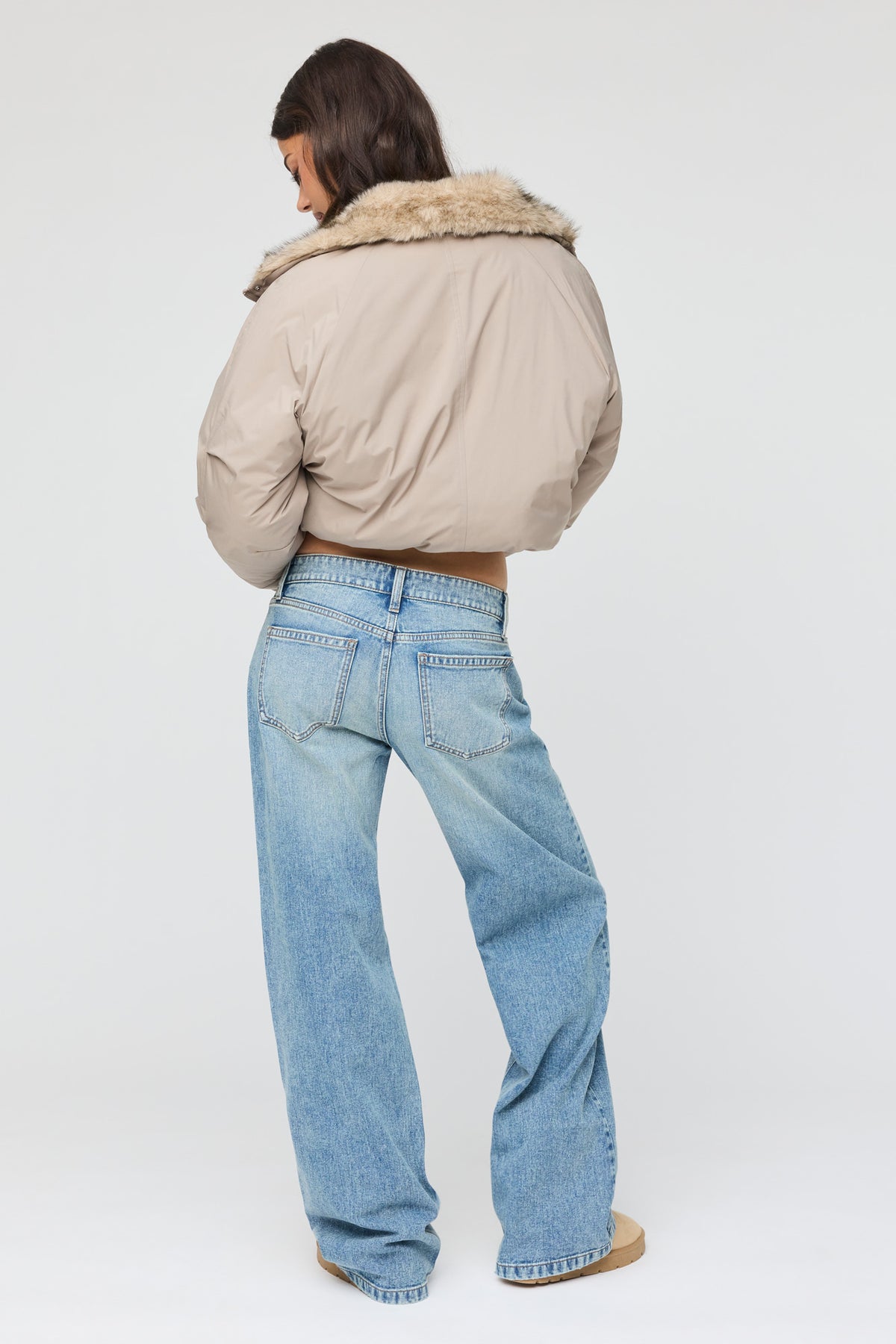 Alt View 3. Brooklyn Low Rise Baggy Vintage Medium Jean - Pacific Blue