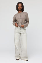 Jean super baggy London gris à taille basse