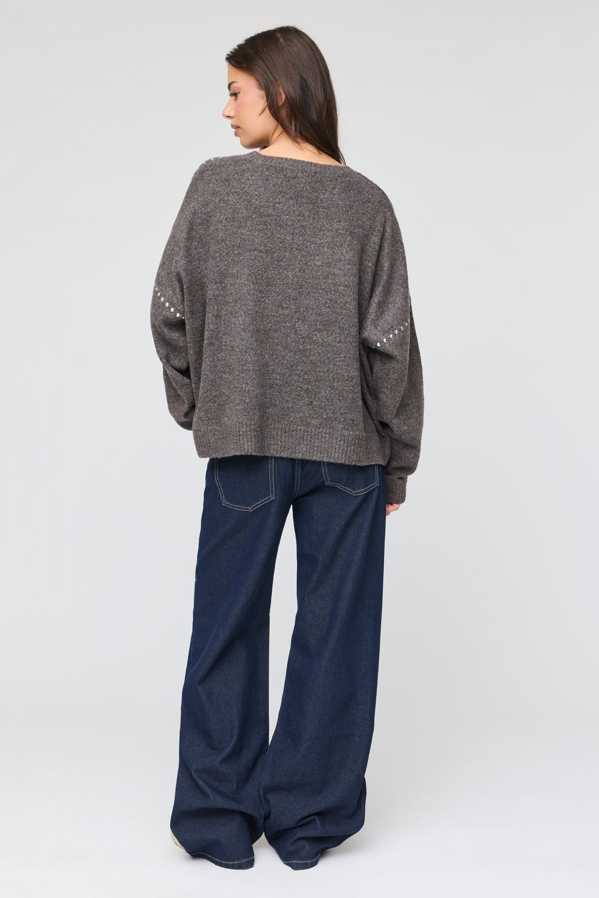 Vue alternative 3. Jean baggy Brooklyn foncé à taille basse 