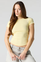 T-shirt avec ourlet arrondi