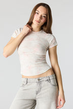 T-shirt avec ourlet arrondi