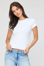 T-shirt profilé lourd de luxe