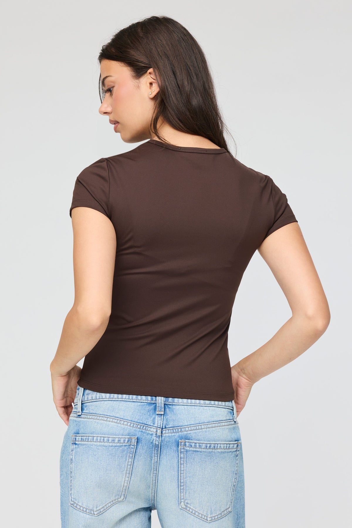 Vue alternative 2. T-shirt profilé lourd de luxe