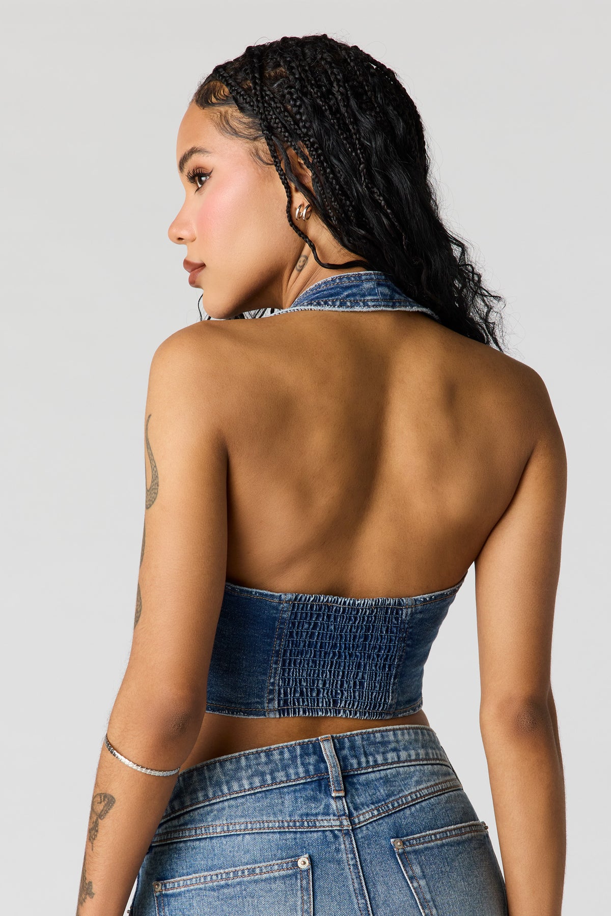 Vue alternative 2. Veste boutonnée en denim