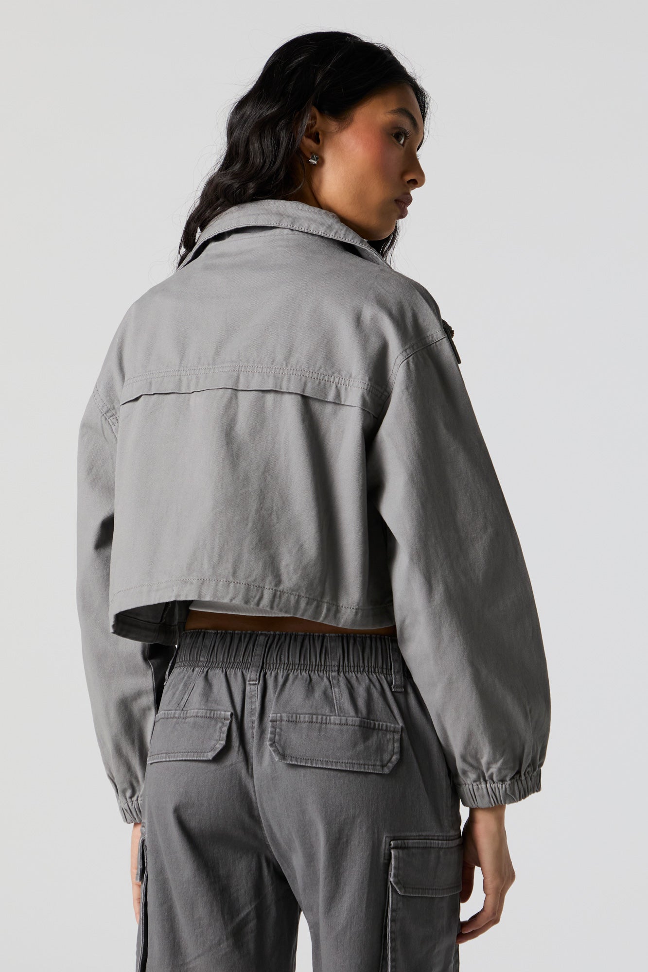 Zip-Up Cargo Jacket