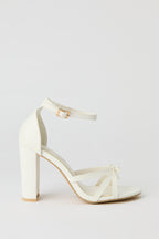 Strappy Bow Ankle Strap High Heel