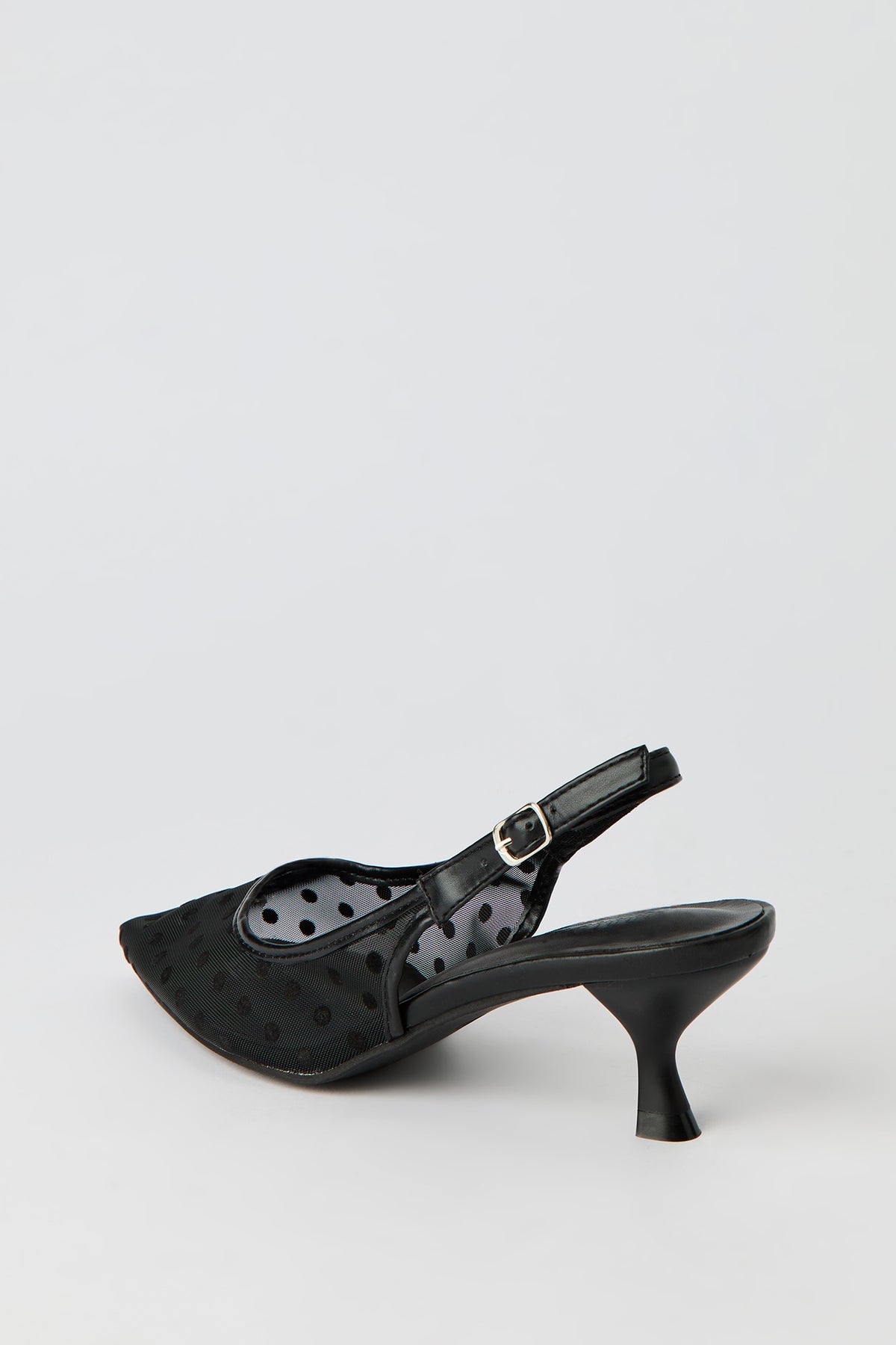 Vue alternative 4. Escarpins à talons bobine à enfiler en filet
