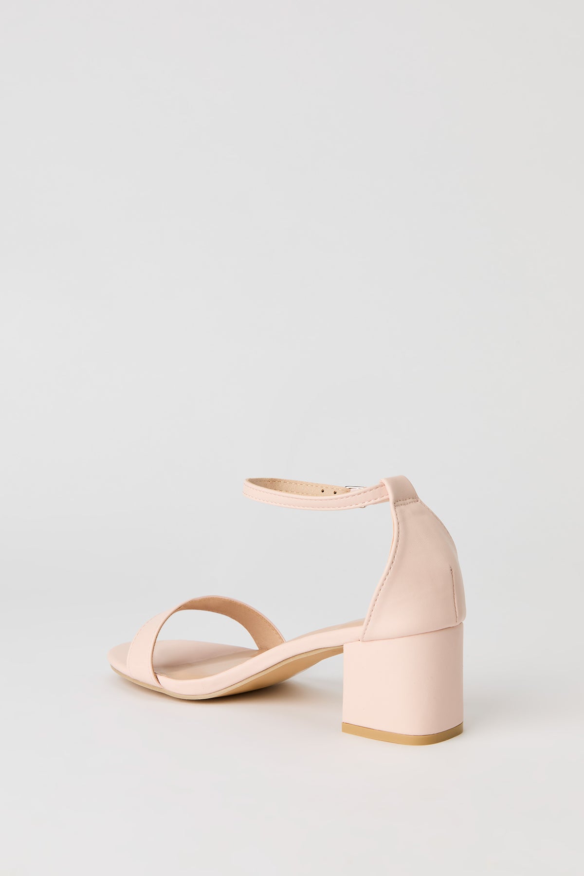 Alt View 3. Faux Leather Ankle Strap Heel - Light Pink